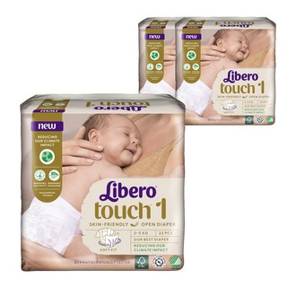 리베로 기저귀 터치 밴드형 1단계 신생아용 (권장 2~4kg), 66매