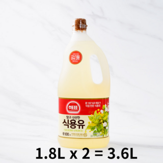 해표 콩기름, 1.8L, 12개