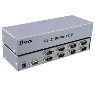 산업용 8 포트 RS232 분배기 양방향 RS-232C 직렬 COM DB9 디스트리뷰터 DC5V 1A, 1개