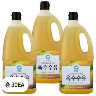 청정원 옥수수유, 30개, 1.8L