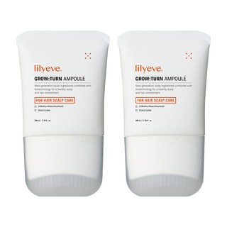 릴리이브 그로우턴 브러쉬 앰플 여성 탈모완화 엑소좀, 100ml, 2개