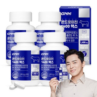 GNM 콘드로이친 1400 맥스 비타민D / 보스웰리아추출물 산양유단백질분말, 60정, 4개
