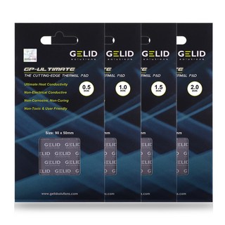 GELID Ultimate 서멀패드 열전도율 15W/mk 방열패드 90 x 50 두께 0.5mm/1mm/1.5mm/2.0mm 겔리드 아인스 정품, GELID Ultimate서멀패드 열전도율 15W/mk, 1.0mm, 2, 1개