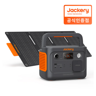 잭커리 휴대용 파워뱅크 300Plus+40W 태양광패널 Mini 세트