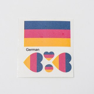 국기 헤나 응원 타투 독일 국가 표시 축구 스티커 German, 1개