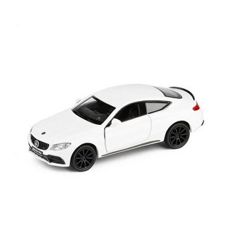 1:36 메르세데스 벤츠 C63 AMG 쿠페 합금 자동차 모델 시뮬레이션 절묘한 다이 캐스트 장난감 차량 자동차, 05 C63 White With box