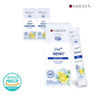바이퀸 데일리 레몬워터 플러스 레몬 분말 수분 충전 에너지 음료 포도당 스틱 레몬맛, 110g, 3개
