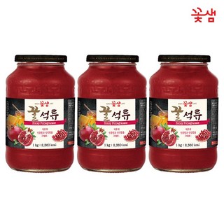 꽃샘 꿀석류차 액상, 1kg, 3개