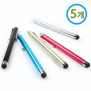 IT 펜슬형 정전식 스마트폰 태블릿 터치펜 5가지 1Set, 1세트, 혼합색상