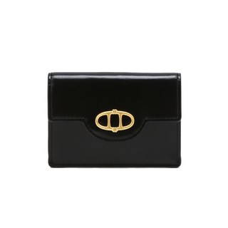 [매장정품] 아떼 바네사브루노 ATHE VANESSABRUNO 블랙 보딸라또 플랩 카드지갑 AAHO5E360BK