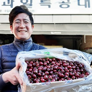 과일특공대 프리미엄 고당도 생 체리 1kg 2kg 왕체리, 생체리 10row, 1개