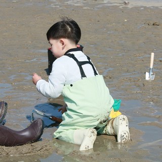 맥스메가다인 아동용 가슴장화, 그린, 200