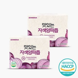 참앤들황토농원 맛있는 국내산 자색양파즙 건강주스 2박스(100ml100포) 113424, Delicious Purple Onion Juice 2