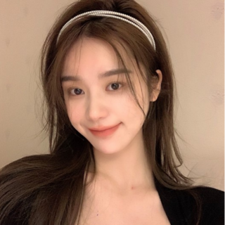 파인버플 여성 진주머리띠 셀프웨딩 헤어밴드
