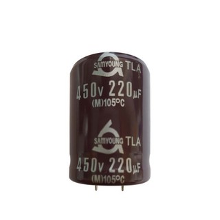 삼영콘덴서 450V 220UF TLA 105℃ 전해콘덴서, 1개