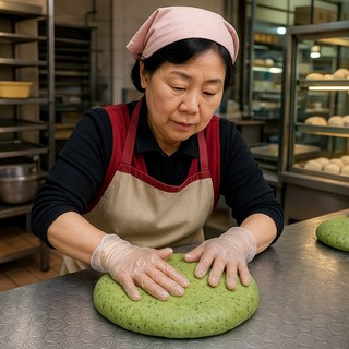 국내산 햇 쑥으로 만든 쑥개떡 생 반죽 홈메이드 개떡, 1개, 1kg