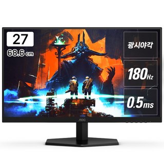 알파스캔 AOC 27G42 게이밍 Fast IPS 180 프리싱크 HDR 무결점 모니터, 68.6cm