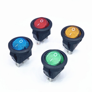 LED원형 스위치/똑딱이 시소스위치 12V DIY버튼, 220V-선택2, 레드, 1개