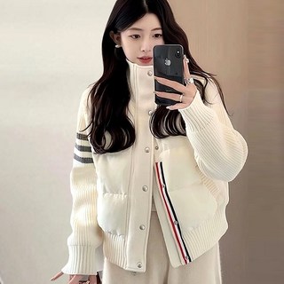 몽드 삼색니트배색패딩점퍼 mde2301647