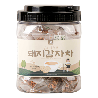 [국산 100%] 미담식품 깊고 구수한 돼지감자차 티백, 1g, 1개, 100개입