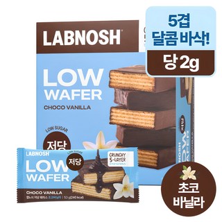 랩노쉬 저당 웨하스 초코바닐라, 530g, 1박스 대표 이미지 - 초코과자 추천