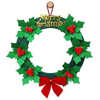 [칼라노리]초록잎 리스 만들기 패키지/크리스마스 리스만들기/크리스마스 리스, 선택안함, 1개