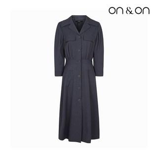 온앤온 포켓 장식 버튼 카라 원피스 MW2AO859