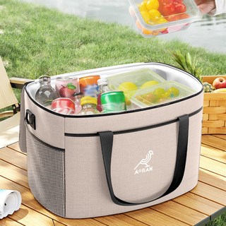 AORAN 아이스박스 캠핑 보온 보냉 가방, 30L, 카키