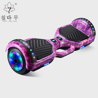 칠나무 어린이 LED 전동휠 전동보드 7인치 보호대 증정, 퍼플, 1개