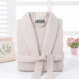 봄 수건 목욕 가운 코튼 잠옷 기모노 남여 드레싱 긴 샤워 수면 테리 화이트, A. L, 1개
