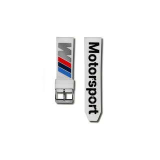 BMW 오리지널 M 모터스포츠 애플워치 화이트 스트랩, 1개