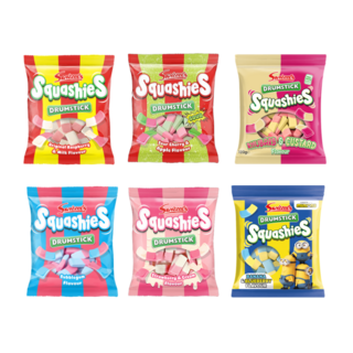 영국발송 스위즐 드럼스틱 스쿼시 오리지널 라즈베리밀크 145g 12팩 Swizzels Drumstick Squashies 120g 6개 상품 이미지