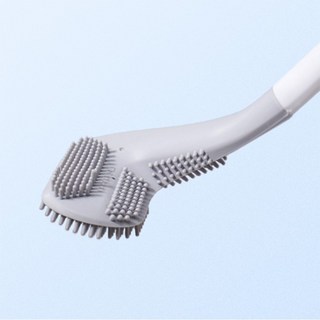 골프채 실리콘 변기솔 틈새 청소솔 청소브러쉬, 화이트