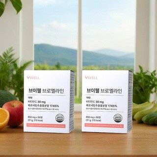 부티크쿠미 브이웰 브로멜라인 파인애플 효소 식품 효능, 2개, 60정