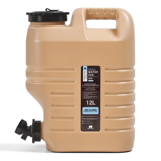 탄씨엔쯔 탄스트라이더 아웃도어 PE 물통 12L, 카키, 1개