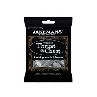 Jakemans 제이크맨 유럽 영국 쓰로트 앤 체스트 멘톨 캔디 목캔디 사탕 목사탕 100g 5팩, 5개