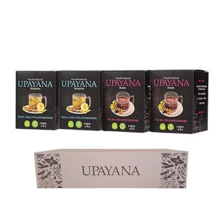 UPAYANA - 말린 과일 허브 티 버라이어티 팩 - 주입 선물 세트 (4 박스 총 20 티백). 패션 블렌드 2 박스 및 릴렉스 블렌드 2 박스