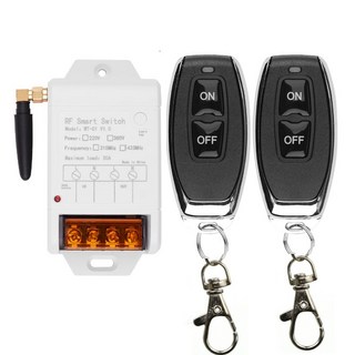 원격 제어 리모컨 리모콘 산업용 무선 스위치 수신기 및 송신기 물 펌프 LED 조명 차고 도어 AC 220V 380V 1CH 30A, 03 B 220V, 한개옵션1