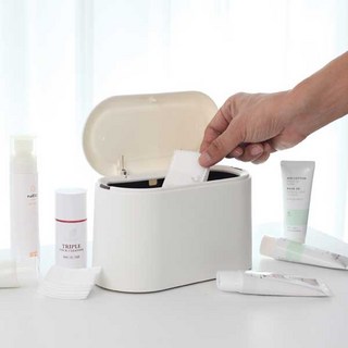 리소움 깔끔한 화장대 원터치 미니 휴지통
