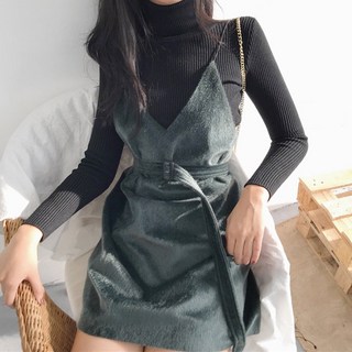 C.ONLIE SHOP벨벳 벨트 미니 원피스 원피스 하객룩 하객원피스