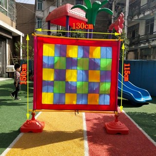 레크레이션 던지기판 풍선 배경 놀이 노점 물폭탄 운동회 축제 게임 파티 행사 맞추기 물풍선, 1개, 특대형 점착 투타 프레임 대받침 세트
