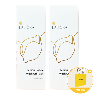 LABIORA 라비오라 레몬 허니 워시오프 팩 150g + 선물가방, 2개, 1개입