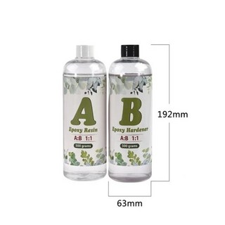 1:1 AB 수지 에폭시 접착제 고접착 경화제 크리스탈 DIY 보석 만들기 액세서리 100g/200g/400g/500g/1000, 1개