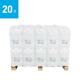 조이수 3차 정제수 증류수 20리터 20개 지게차 배터리 화장품 의료용 가습기 냉각수, 20L