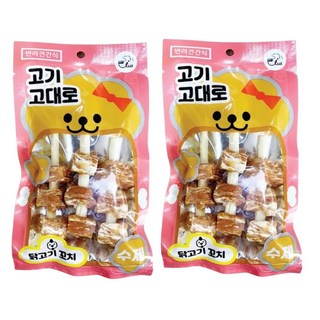 고기고대로 수제간식 닭꼬치 100g, 2개, 닭