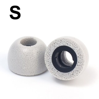 G XY BUDS 감소 폼 방지 소음 미끄럼 귀마개 이어팁 메모리 용 교체용, 1 Pair, White S, 1개