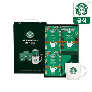 [무료배송+쇼핑백] 스타벅스 드립백 커피 추석 선물세트 (15T+머그), 1개