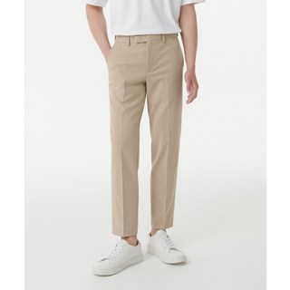 무신사스탠다드 테이퍼드 히든 밴딩 크롭 슬랙스 베이지 MIPS0001-BE