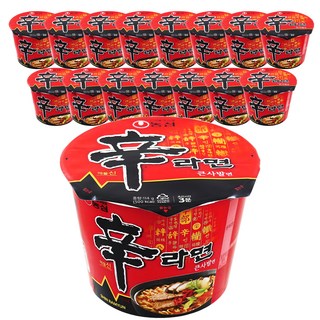신라면 큰사발면 114g, 16개