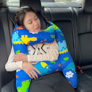 아이차 안전벨트쿠션 블루공룡